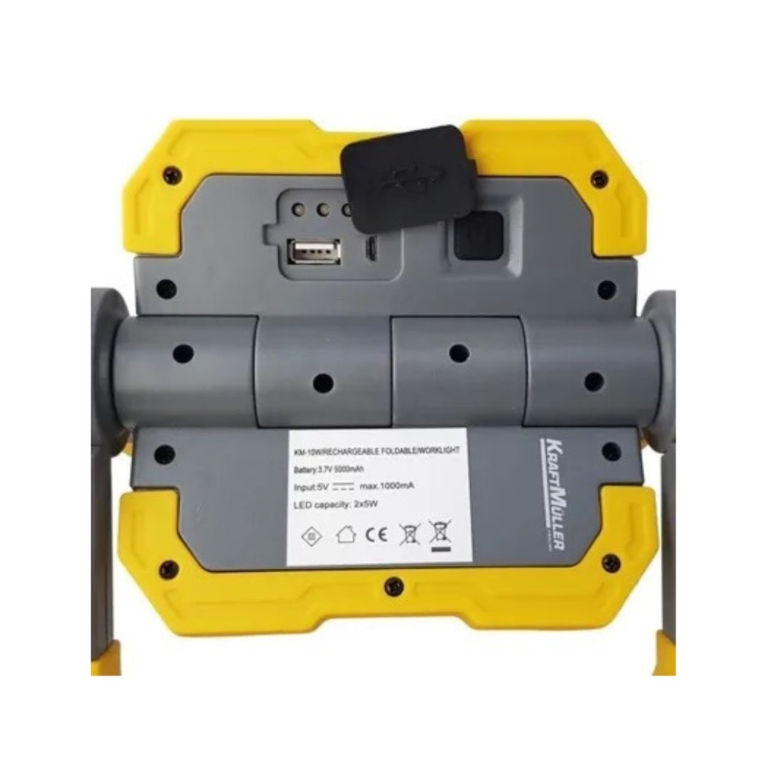 Projecteur de Chantier LED Rechargeable 10W – Image 3
