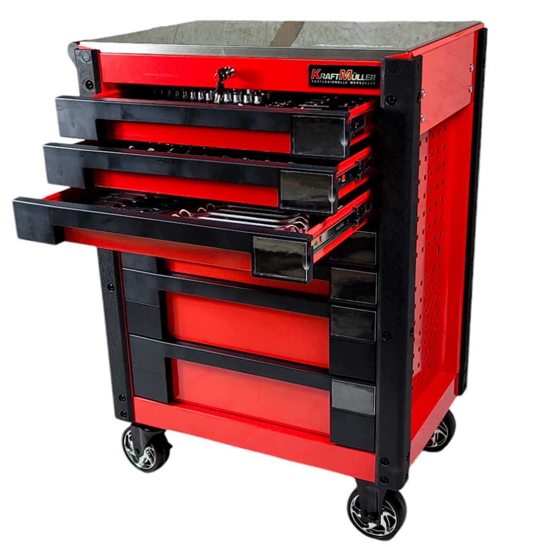 Servante 7 Tiroirs avec Plateau en Acier – Solide, Durable et Pratique