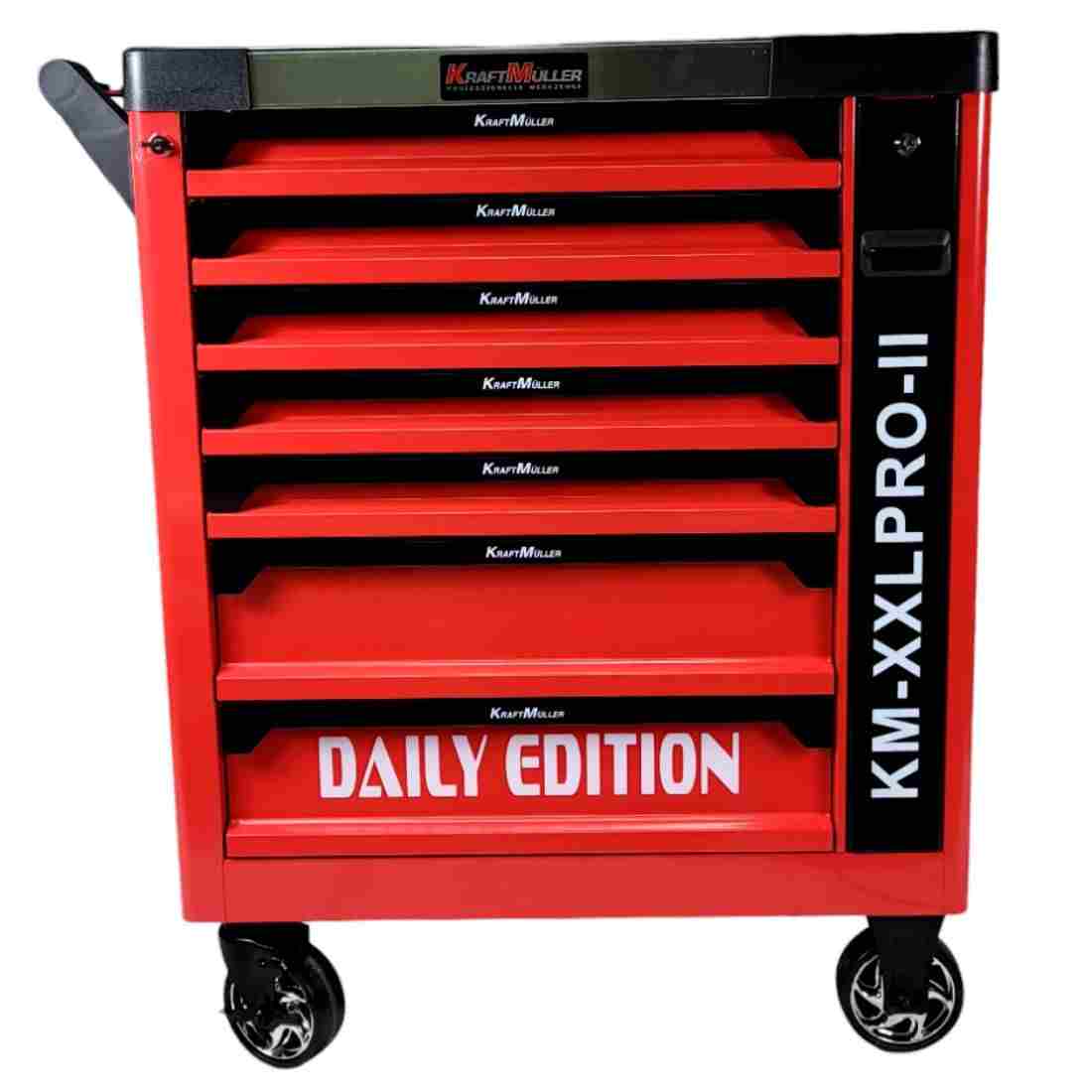 Servante d’Atelier KM-XXL Pro II - 257 Outils, 7 Tiroirs