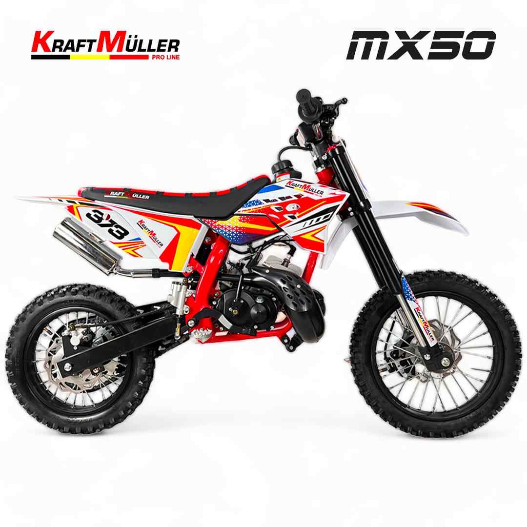 Motocross MX50 ITALJET 50cc Renforcé Replica 12/10 Rouge – Image 2
