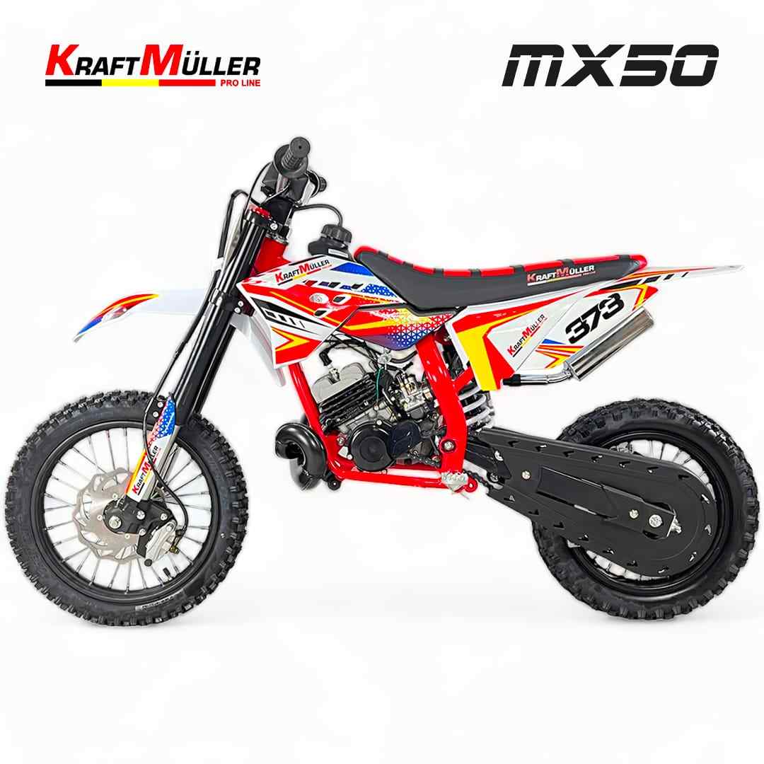 Motocross MX50 ITALJET 50cc Renforcé Replica 12/10 Rouge – Image 3