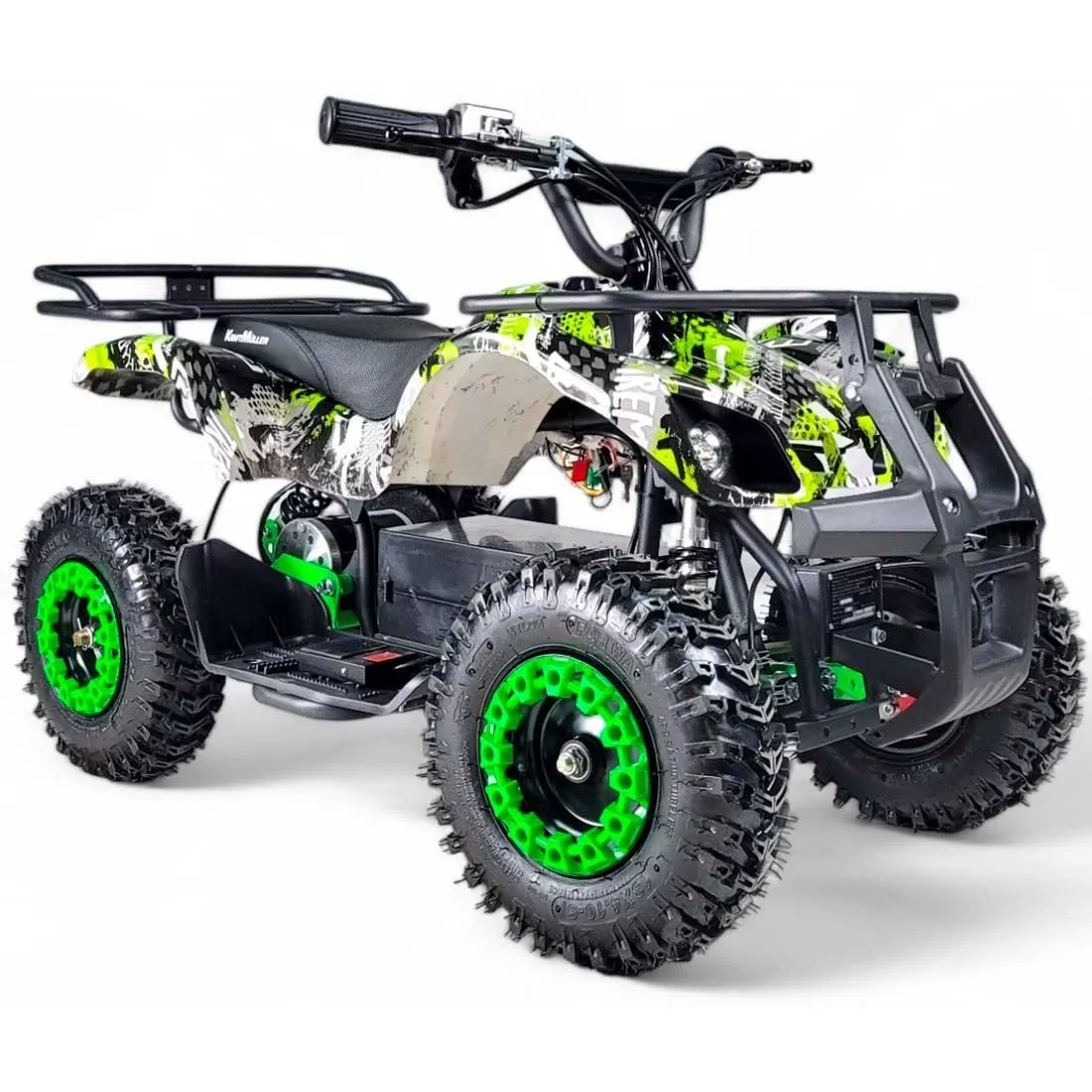 Quad Bigfoot kraftmuller 1000w 36V Électrique Vert – Image 2
