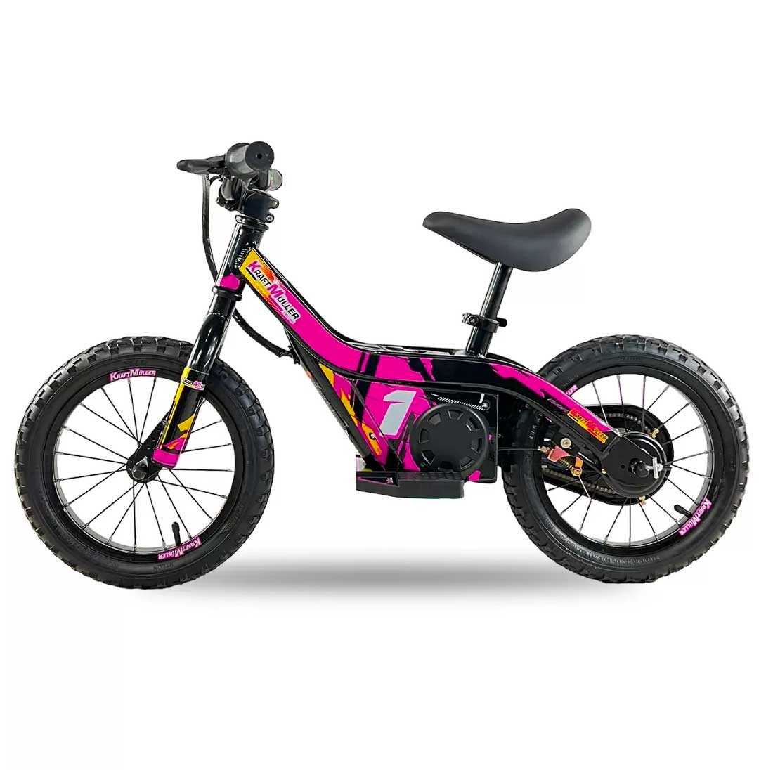 Draisienne Électrique Kraftmuller 14” pour Enfant Rose