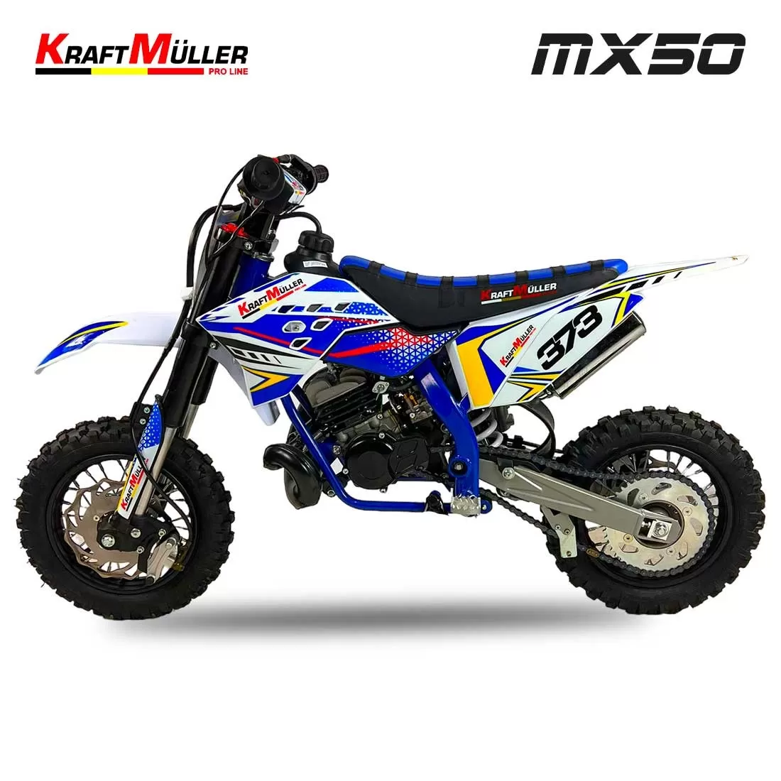Motocross MX50 ITALJET 50cc Renforcé Replica 12/10 BLEU – Image 4