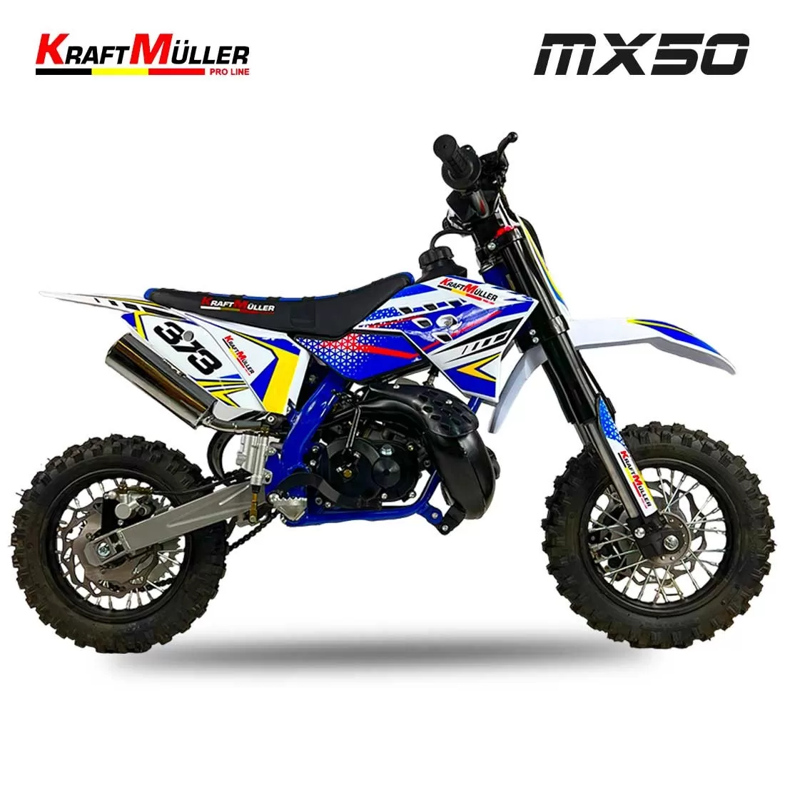 Motocross MX50 ITALJET 50cc Renforcé Replica 12/10 BLEU – Image 3
